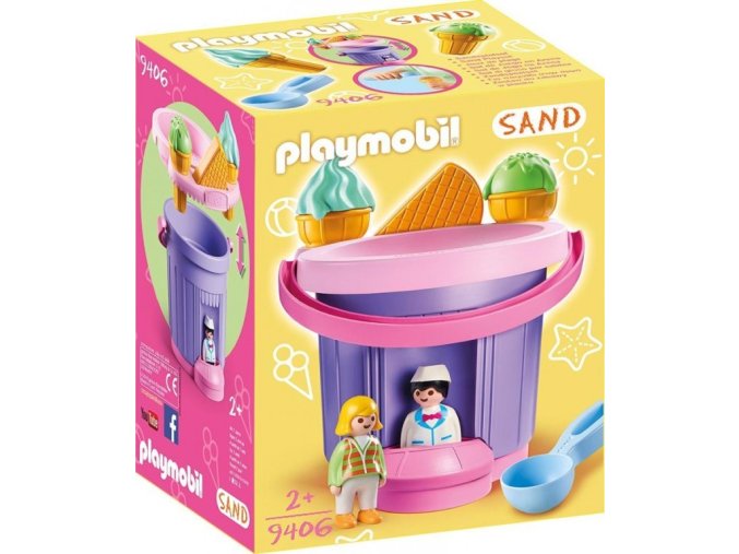 PLAYMOBIL® 9406 Sada na písek Zmrzlinářství