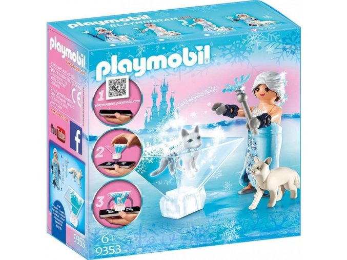 PLAYMOBIL® 9353 Playmogram 3D Ledová královna s polární liškou