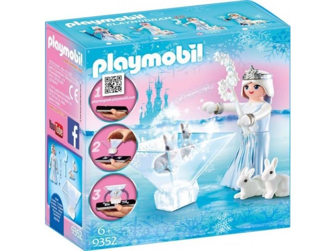 PLAYMOBIL® 9352 Playmogram 3D Ledová královna s králíčky