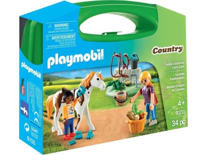 PLAYMOBIL® 9100 Přenosný kufřík Péče o koně