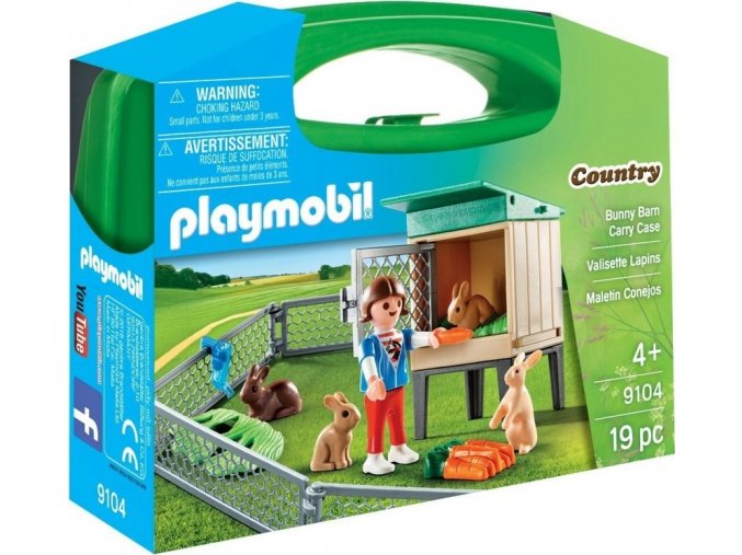 PLAYMOBIL® 9104 Přenosný kufřík Králíkárna