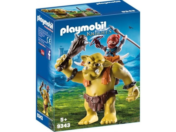 PLAYMOBIL® 9343 Obří Troll s batohem pro trpaslíka