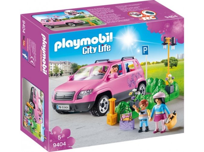 PLAYMOBIL® 9404 Rodinným vozem za nákupy