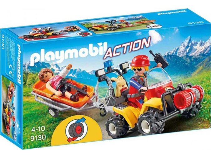 PLAYMOBIL® 9130 Horská záchraná čtyřkolka