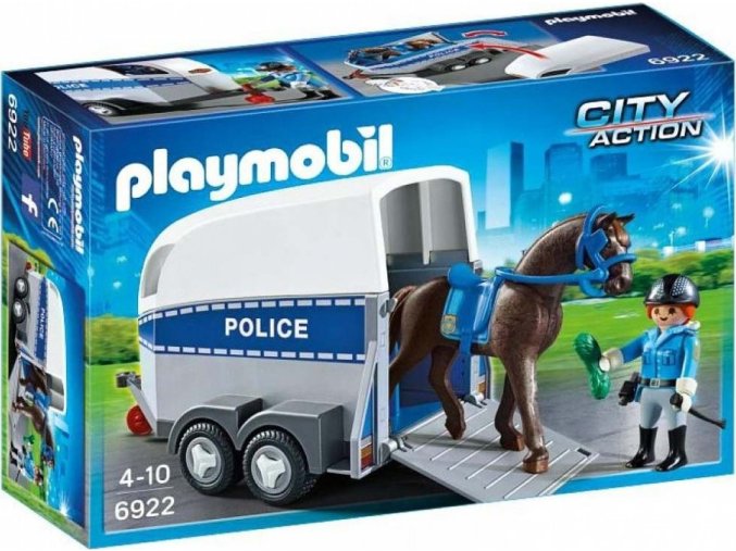 PLAYMOBIL® 6922 Policejní přívěs pro koně