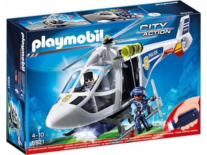 PLAYMOBIL® 6921 Policejní helikoptéra s LED světlometem