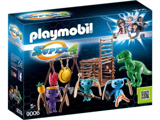 PLAYMOBIL® 9006 Bojovníci Alien s pastí na T-Rexe