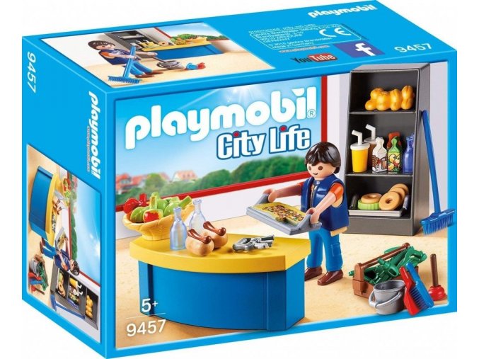 PLAYMOBIL® 9457 Školník a stánek s občerstvením