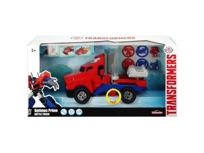 dickie transformers auto s premenou robot optimus prime battle truck svetlo zvuk