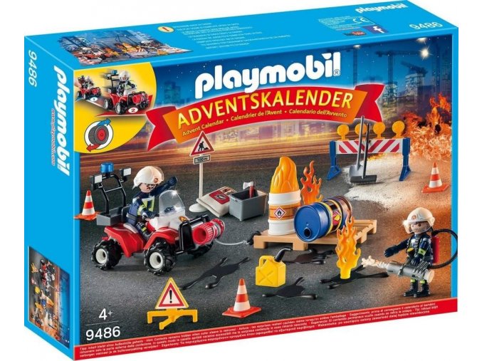 PLAYMOBIL® 9486 Adventní kalendář Zásah hasičů