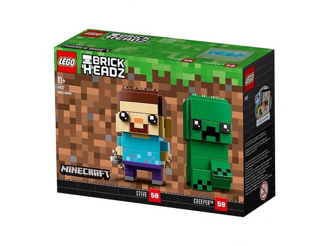 lego 41612 brickheadz brick headz steve and creeper