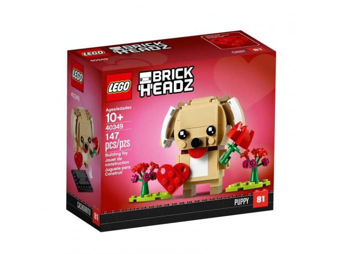 lego 40349 brickheadz valentines puppy