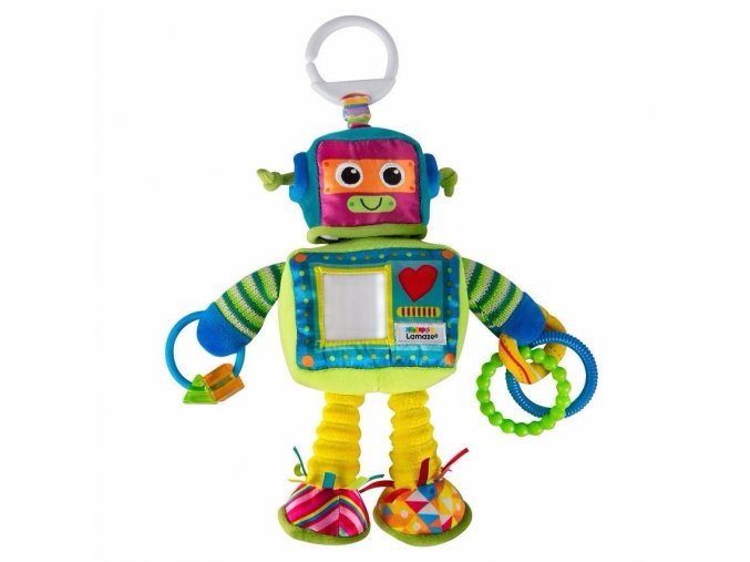 lamaze robot karlik rusty the robot plysova hracka na zaveseni