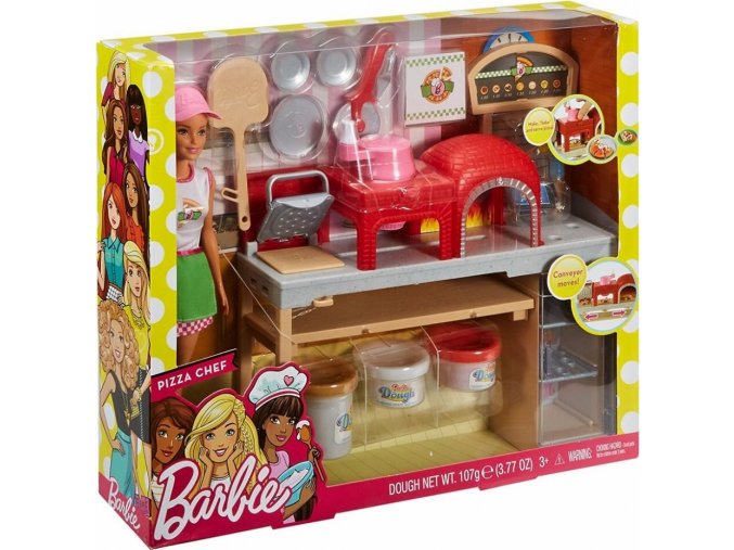 Barbie vaření a pečení pizza herní set s panenkou