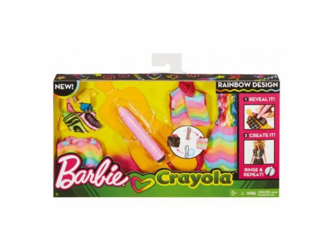 barbie crayola magicka tuzka ruzova