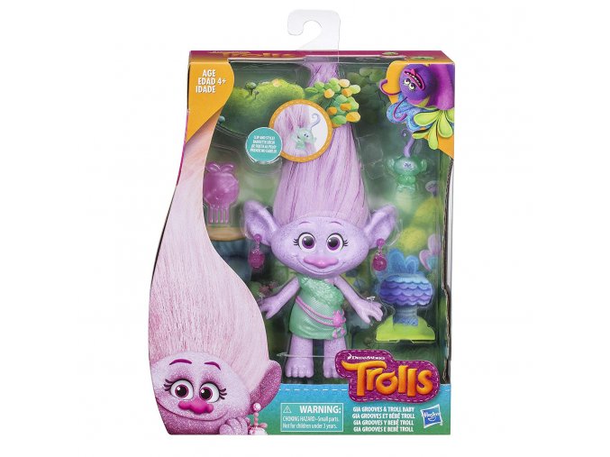 trolls gia grooves and troll baby figurka hasbro