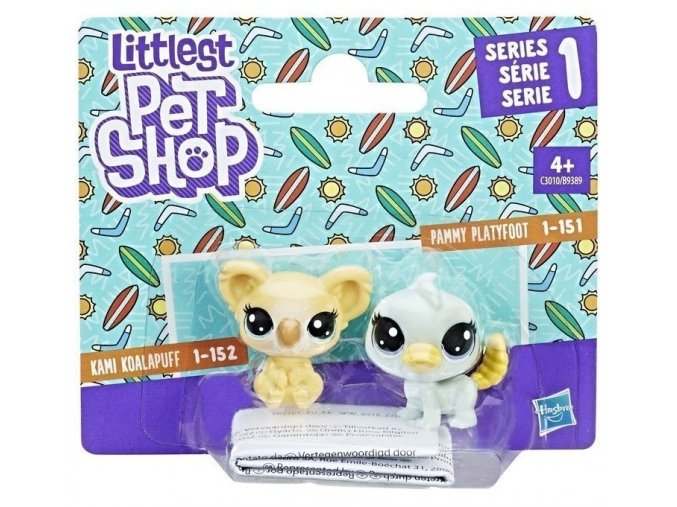 littlest pet shop lps set zviratek 2 ks koala 152 a ptakopysk 151