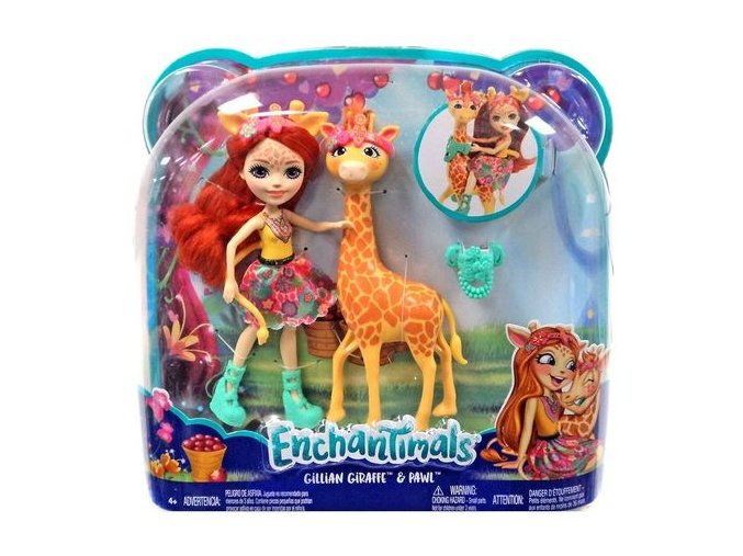 enchantimals gillian giraffe and pawl