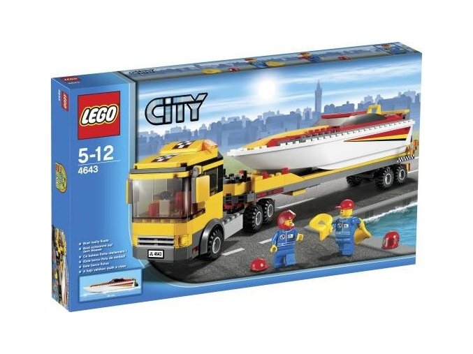 LEGO® City 4643 Přeprava závodního člunu