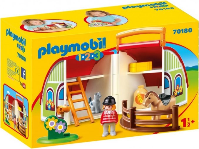 PLAYMOBIL® 70180 Moje první přenosná farma (1.2.3)