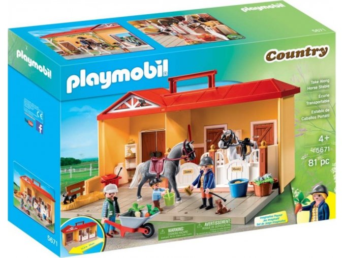 PLAYMOBIL® 5671 Přenosná koňská stáj