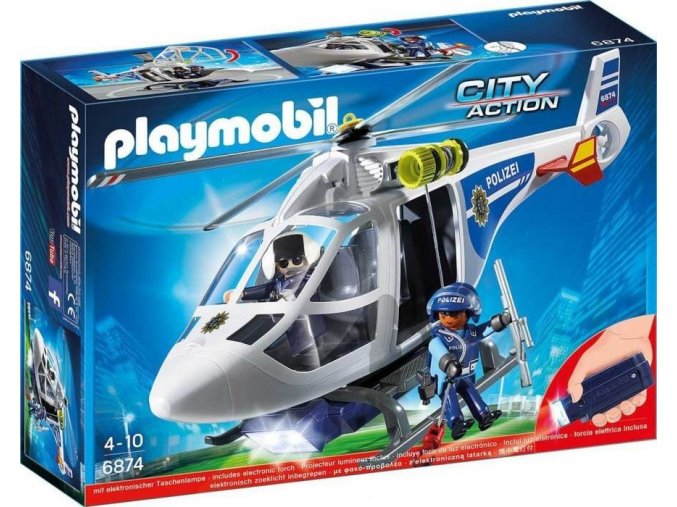 PLAYMOBIL® 6874 Policejní vrtulník s reflektorem