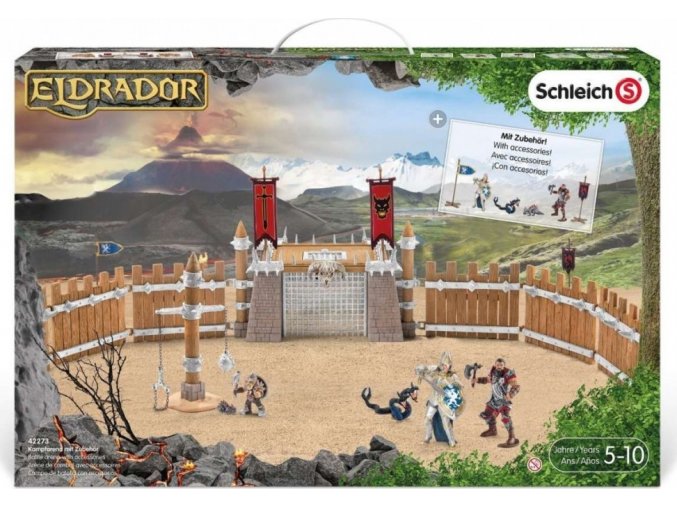 Schleich 42273 Bojová aréna se 2 rytíři a příslušenstvím