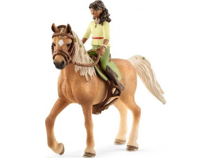 Schleich 42414 Černovláska Sarah na arabské klisně