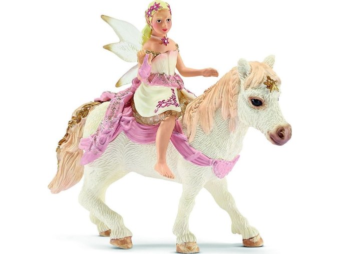 Schleich 70501 Křehká elfí víla jedoucí na poníkovi
