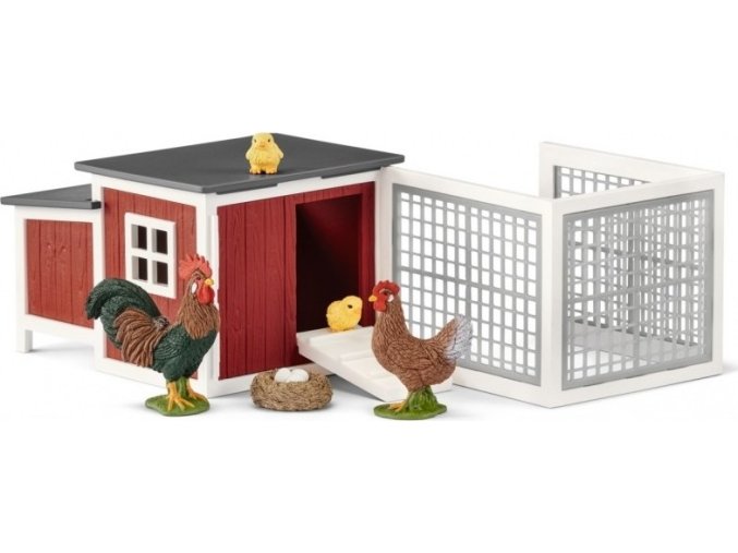 Schleich 42421 Set kurník se zvířátky a příslušenstvím