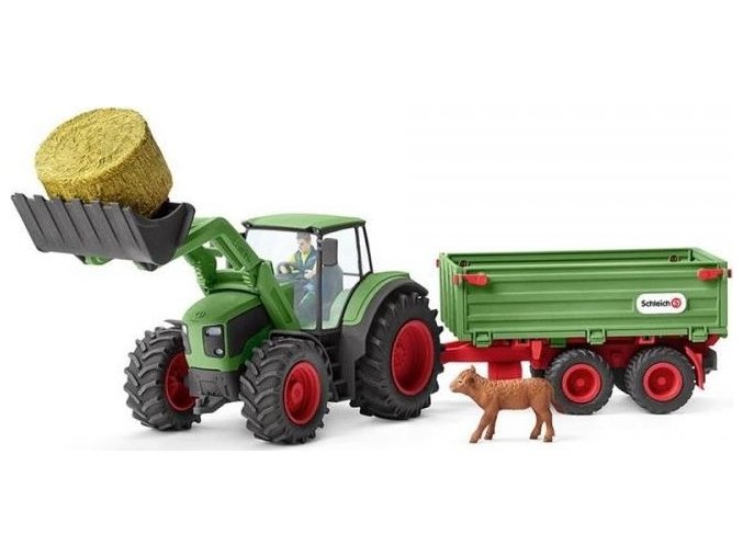 Schleich 42379 Traktor s vlekem