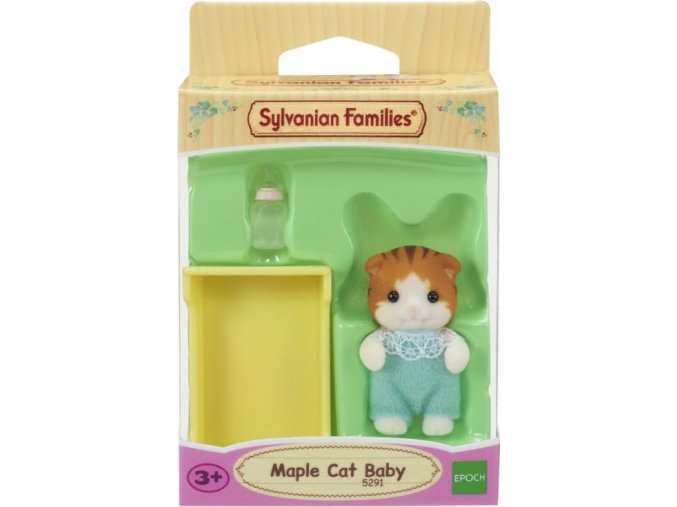 Sylvanian Families 5291 Miminko Javorové kotě s postýlkou