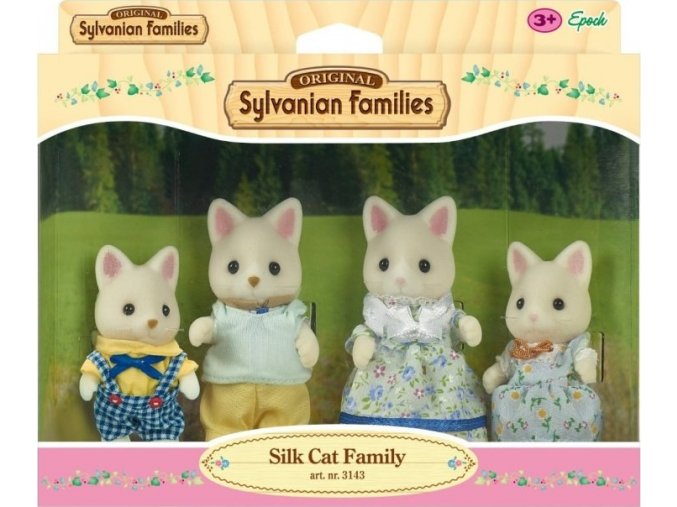 Sylvanian Families 4175 Rodina hedvábných koček