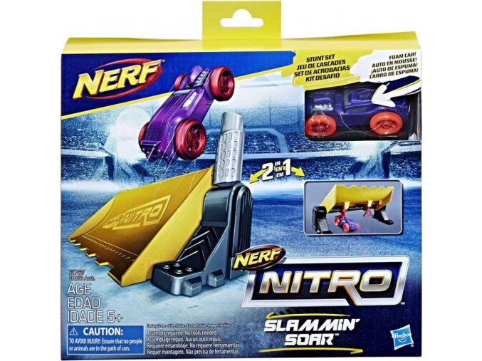 NERF Nitro Náhradní autíčko dvojitá akce Slam Min Soar