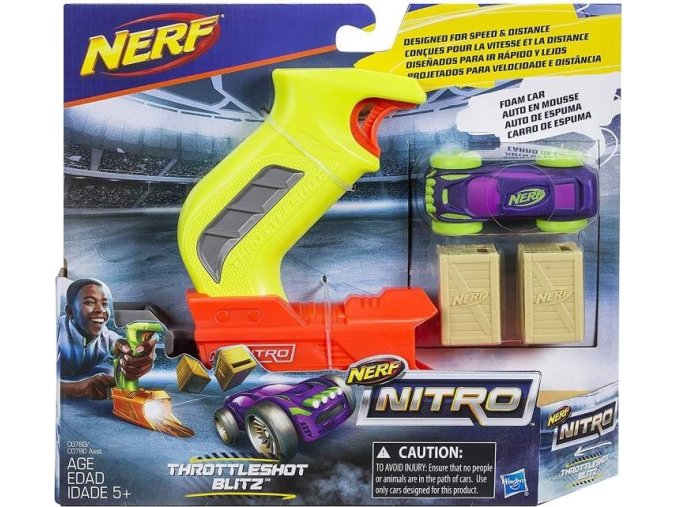 NERF Nitro Throttleshot Blitz fialové vozidlo