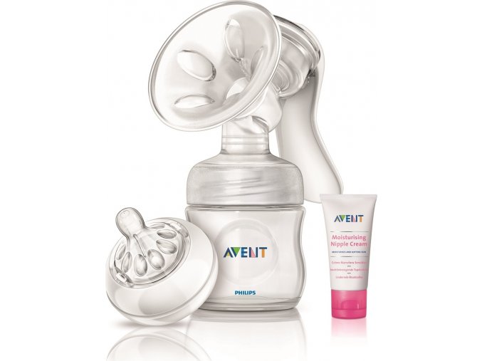 Philips AVENT Odsávačka mateř.ml. Natural se zásobníkem 125ml+krém