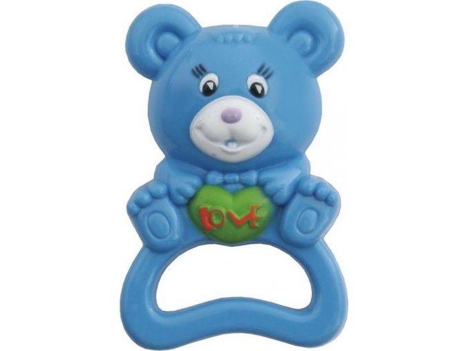 Dětské chrastítko Baby Mix medvěd modrý
