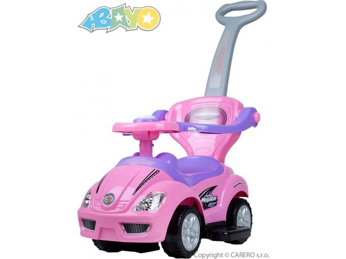 Dětské jezdítko 3v1 Bayo Mega Car pink