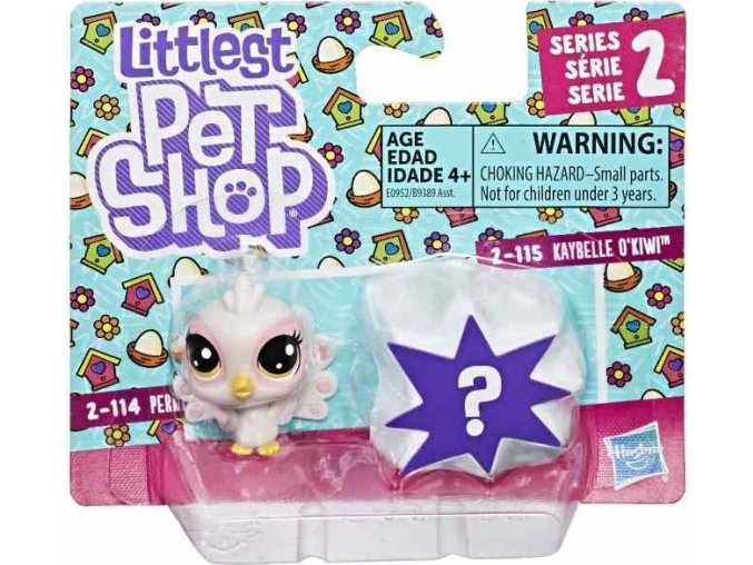 Littlest Pet Shop Dvě zvířátka Perky Peacoki & Kaybelle Okiwi