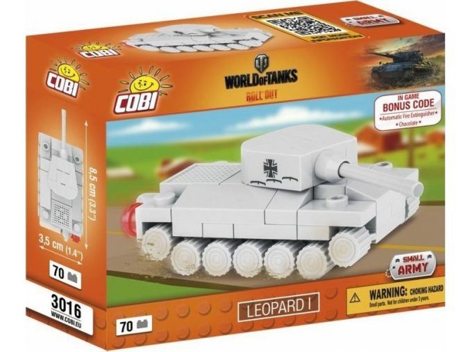 COBI 3016 World of Tanks Leopard I, nano model