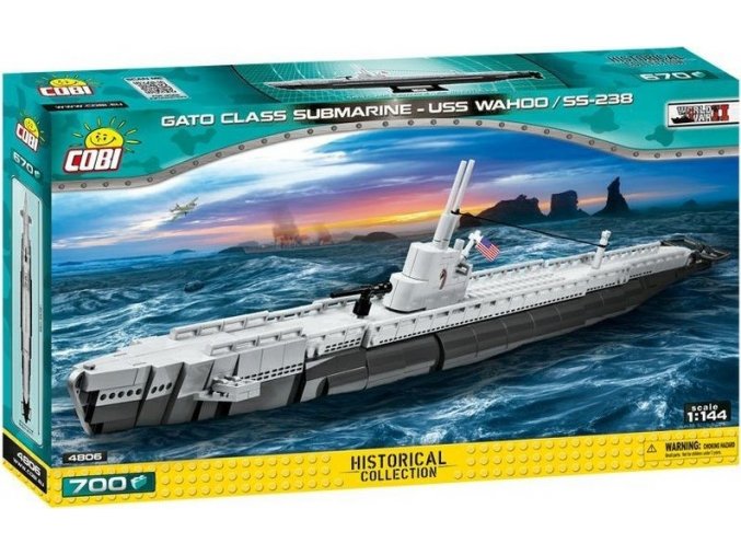 COBI 4806 SMALL ARMY - II WW Americká ponorka Gato USS Wahoo SS-238