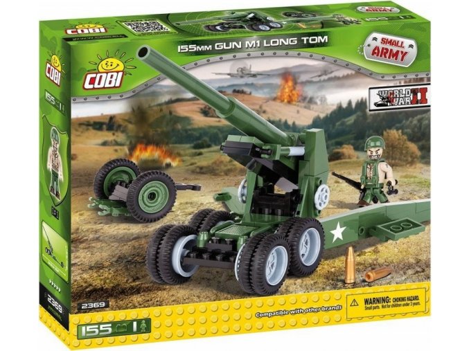 COBI 2369 SMALL ARMY - 155 mm Gun M1 Long Tom