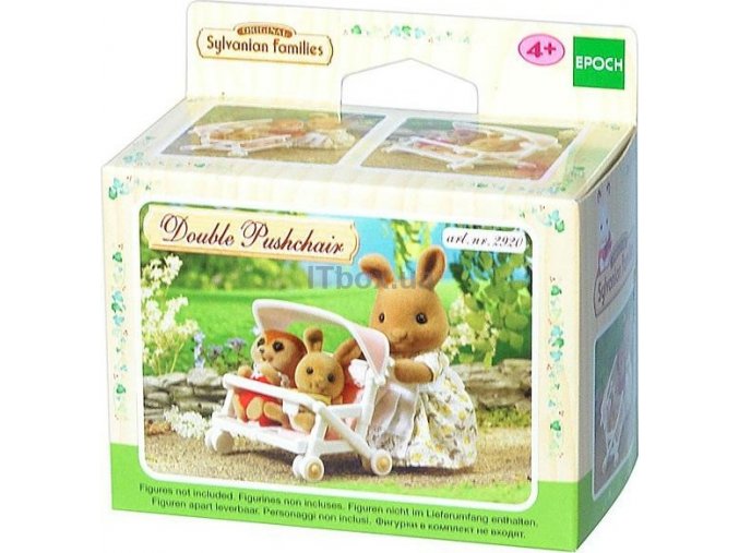 Sylvanian Families 4533 Sportovní kočárek pro dvojčata