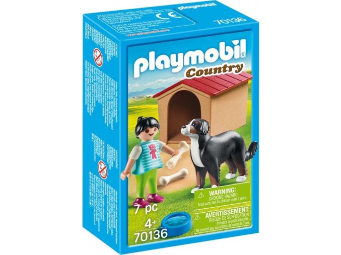 PLAYMOBIL® 70136 Švýcarský salašnický pes v boudě