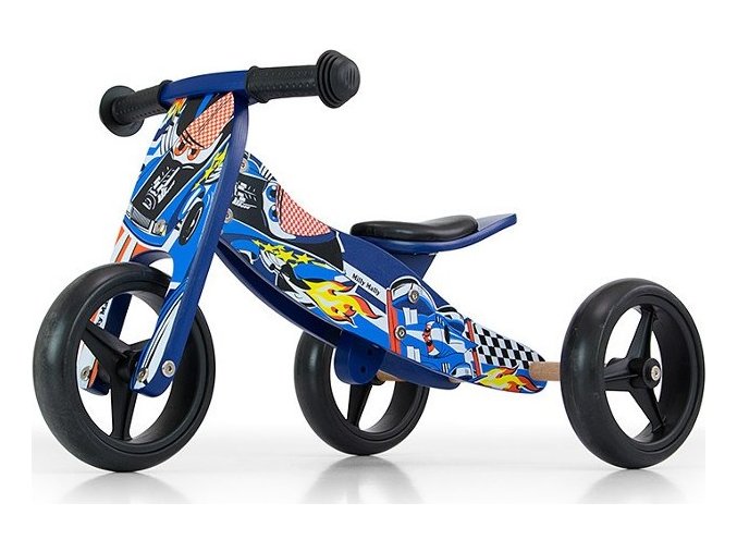 Dětské multifunkční odrážedlo kolo Milly Mally JAKE blue
