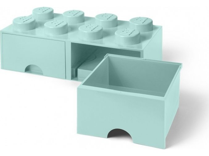 LEGO Úložný box 250x502x181 se šuplíky aqua