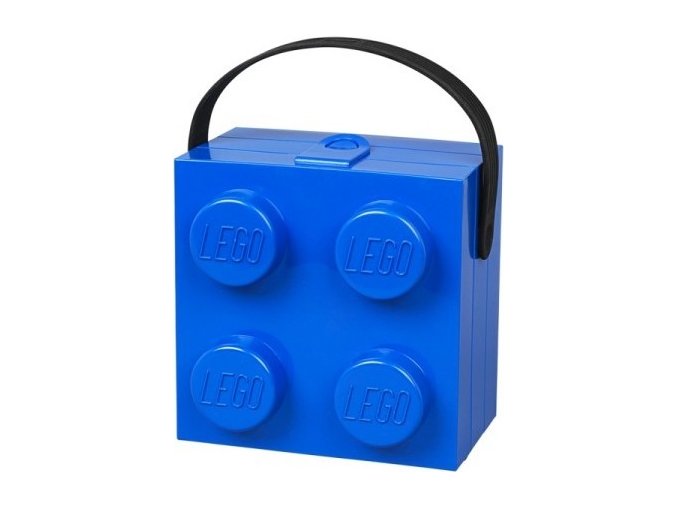 LEGO box s rukojetí modrý