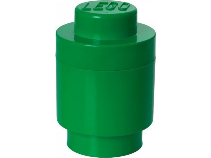 LEGO Úložný box kulatý tmavě zelený