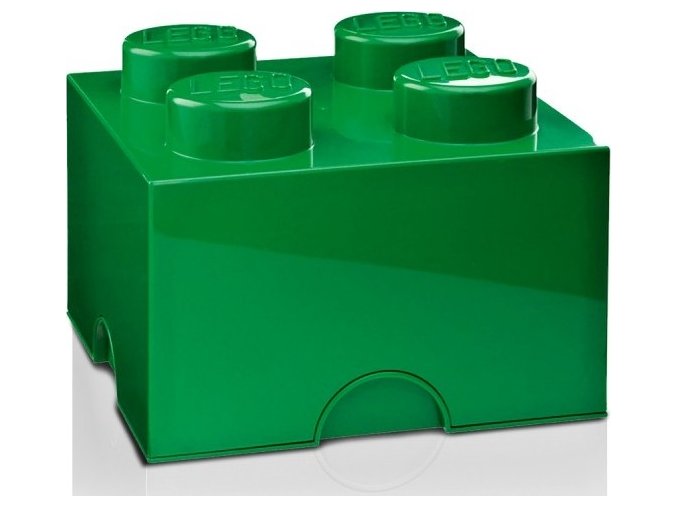 LEGO Úložný box 250x252x181 tmavě zelený