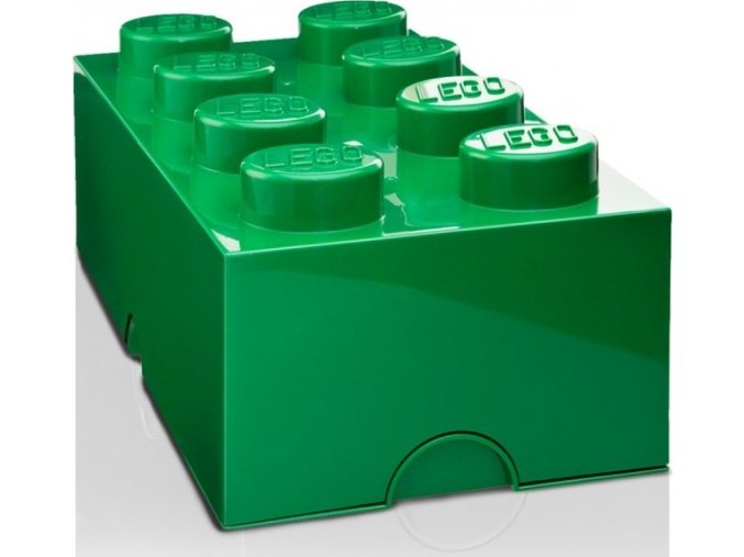 LEGO Storage box 8 ukládací box 8 Tmavě zelený